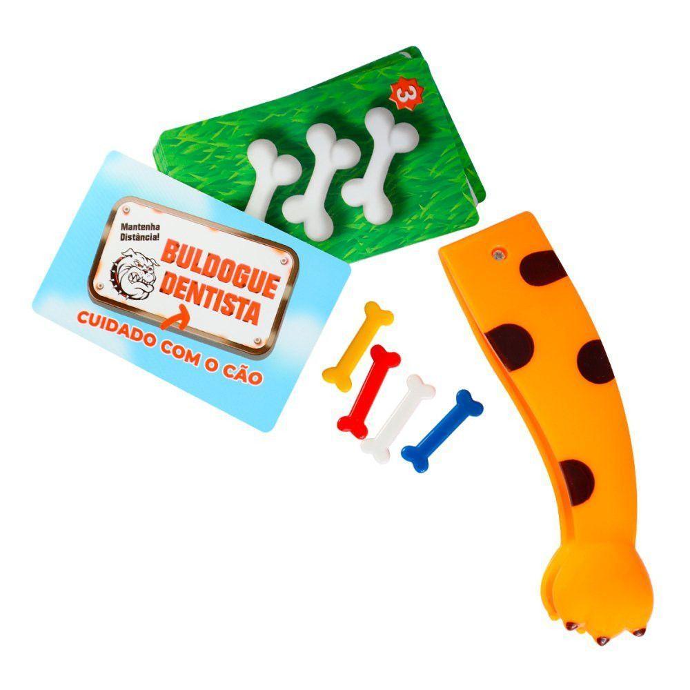 Jogo Buldogue Pega Ossos Com Ossos Cartões E Pegador - 4