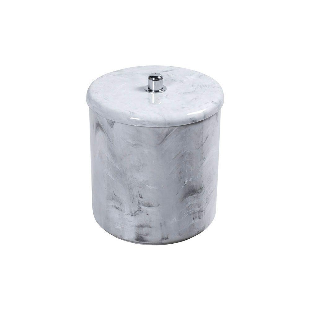 Lixeira Astra Ct4m 6l Redonda Branco - 1