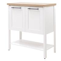 Gabinete Banheiro Com Tampo 2 Portas 79 Cm Bn02 Branco Dtall - 1