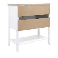Gabinete Banheiro Com Tampo 2 Portas 79 Cm Bn02 Branco Dtall - 5