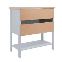 Gabinete Banheiro Com Tampo 2 Portas 79 Cm Bn02 Cinza Dtall - 7