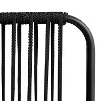 Conjunto 2 Poltronas área Externa Corda Náutica Santiago Preto-preto