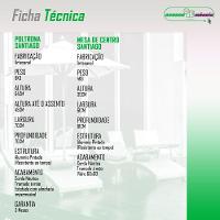 Conjunto 2 Poltronas E Mesa Centro Corda Náutica Santiago Preto-branco