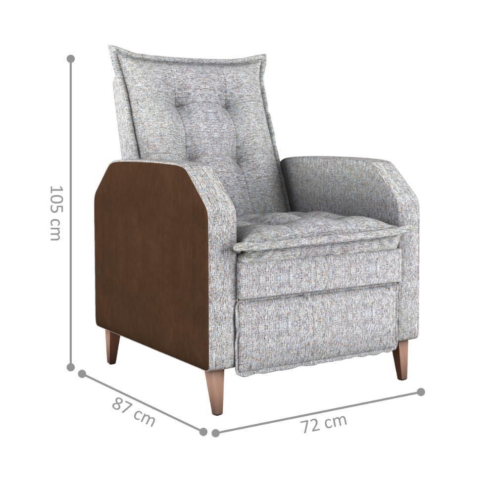 Poltrona Reclinável Do Papai Ben Linho - 2