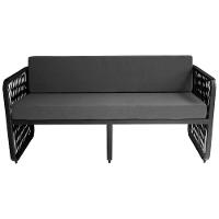 Conjunto 3 Peças Em Alumínio E Corda Náutica Santiago Preto-cinza - 3