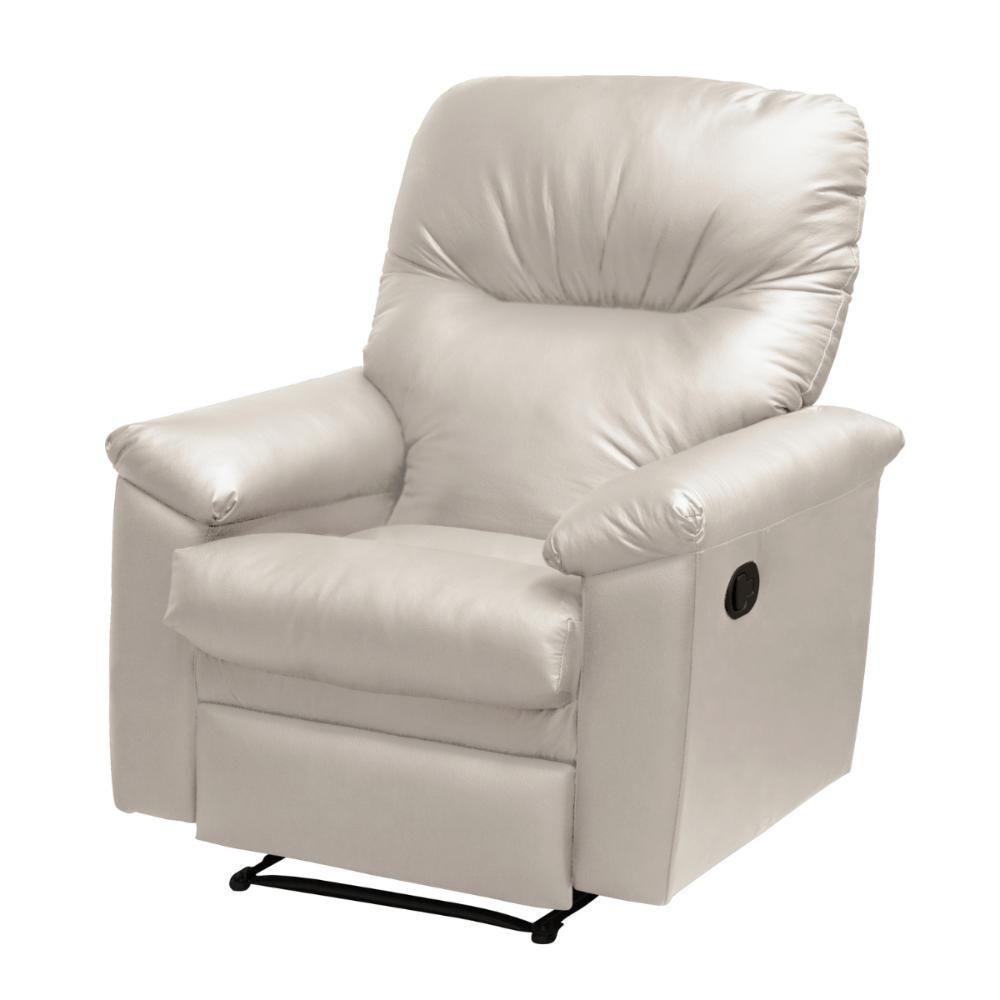 Poltrona Reclinável Para Sala De Estar Mel Corino Bege - 4
