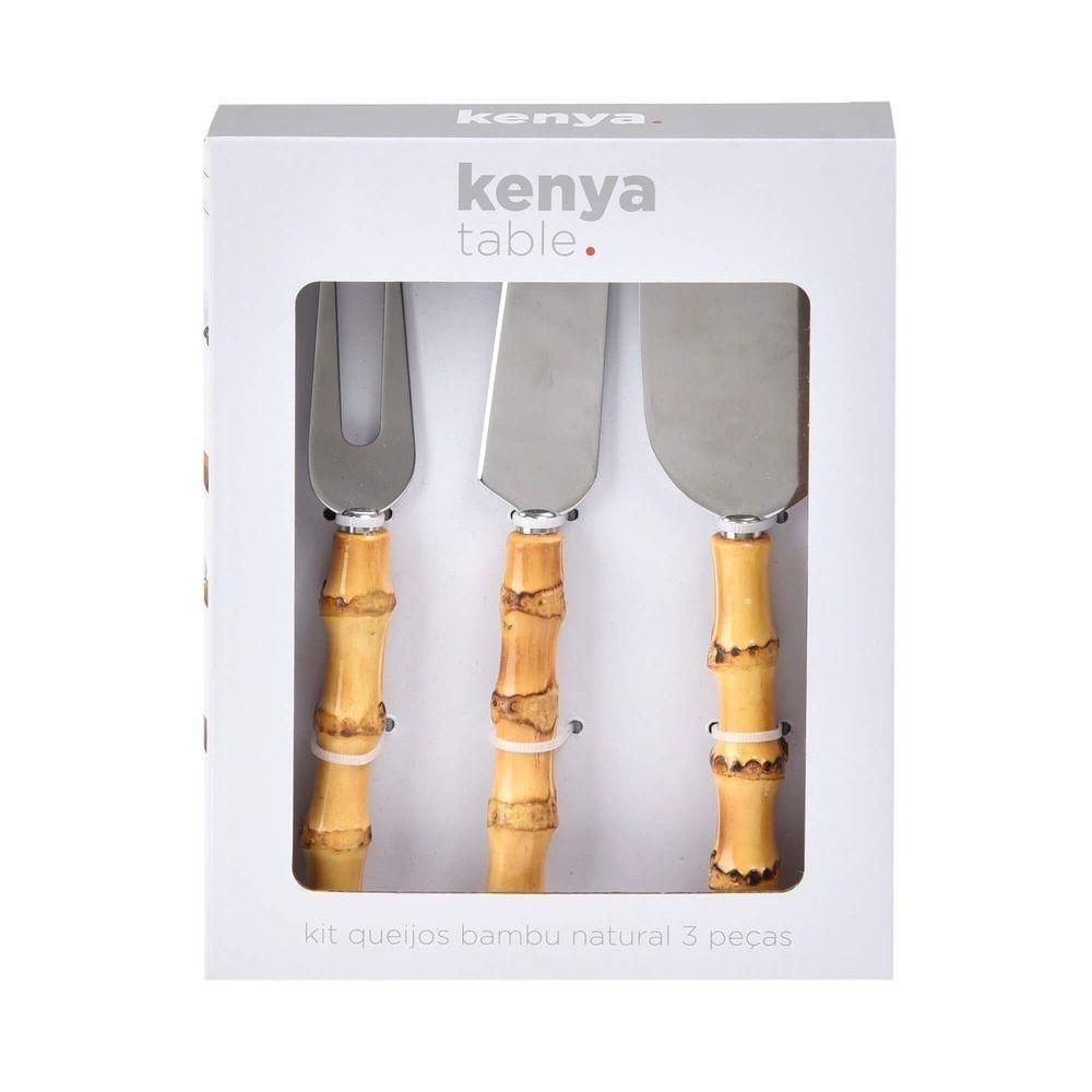 Kit 3 Peças Para Queijo Bamboo Real Kenya - 4