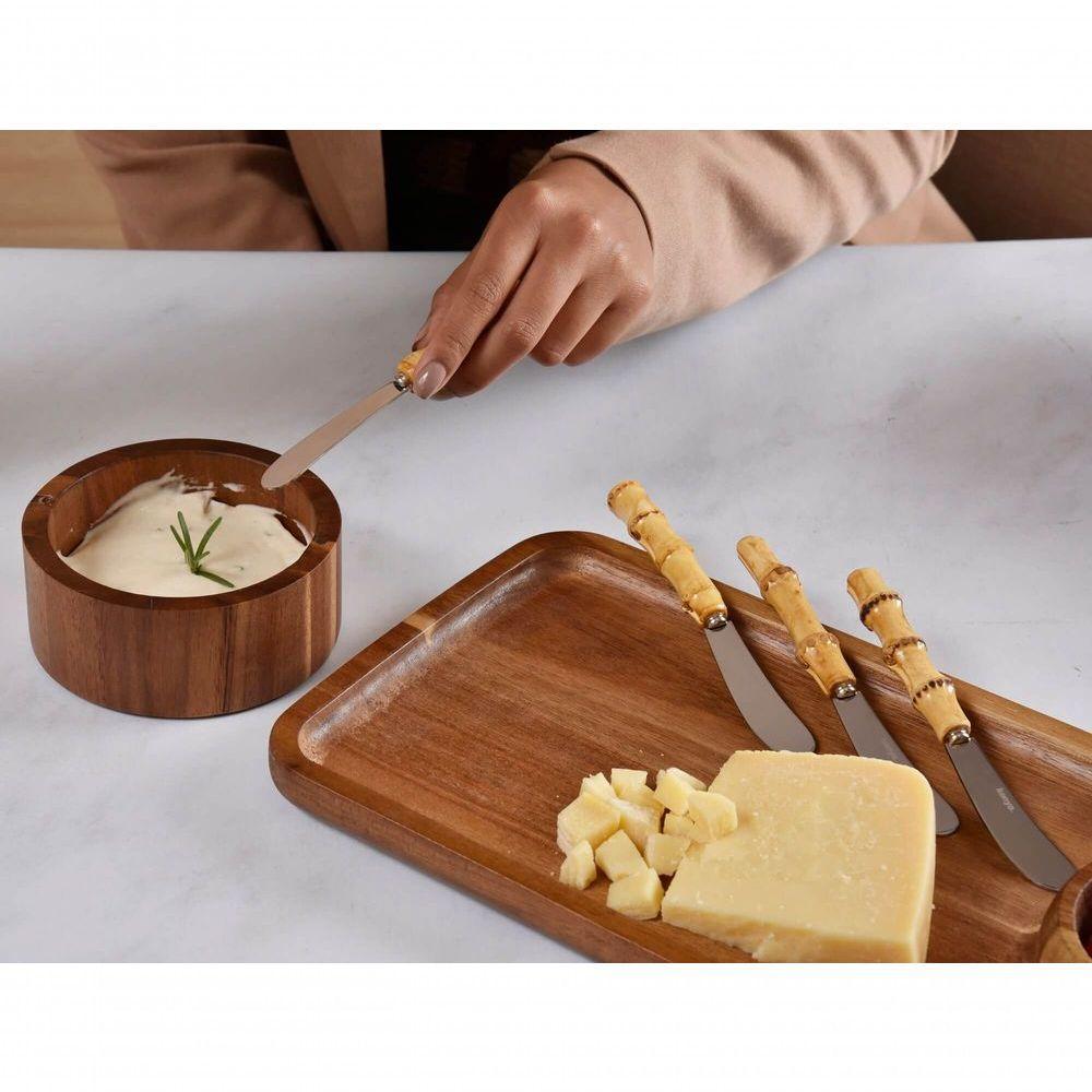 4 Espátulas Para Patê Bamboo Real Kenya - 7