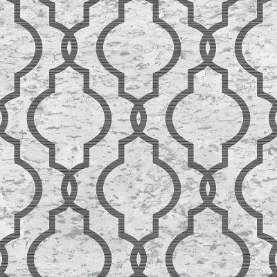 Papel De Parede Shimmer Geometria Em Mármore Uk20900 - Rolo 10m X 0,52m