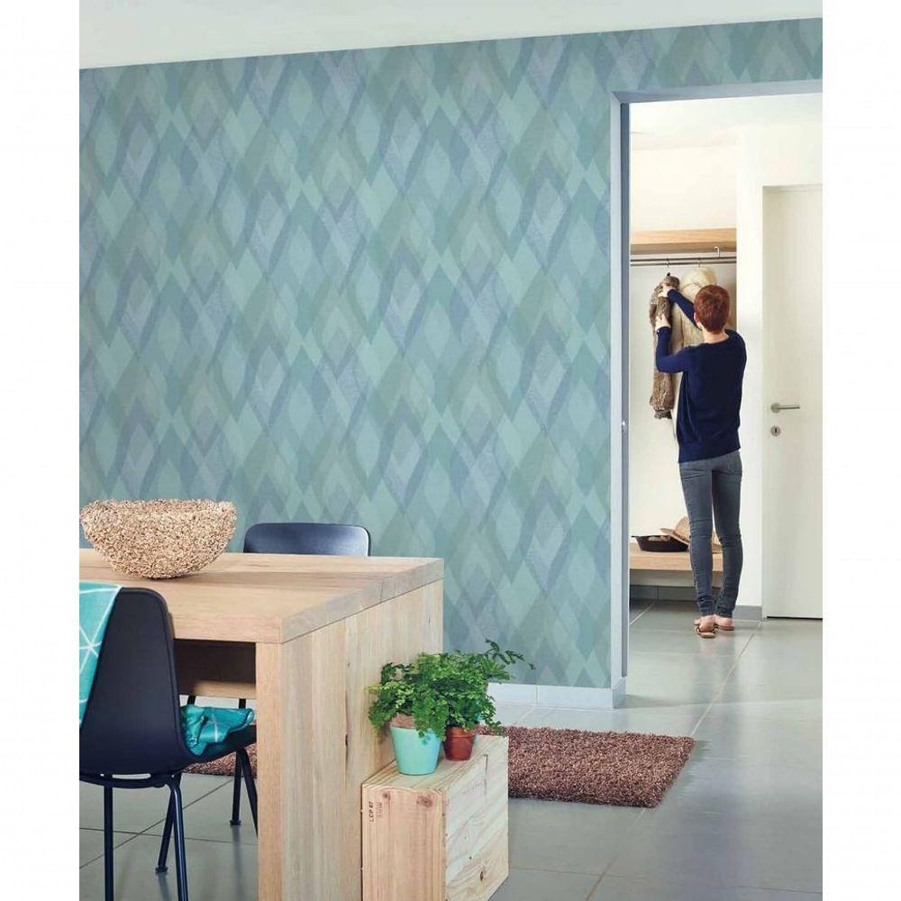 Papel De Parede Infinity Fluidez Verde If3505 - Rolo 10m X 0,53m - 2