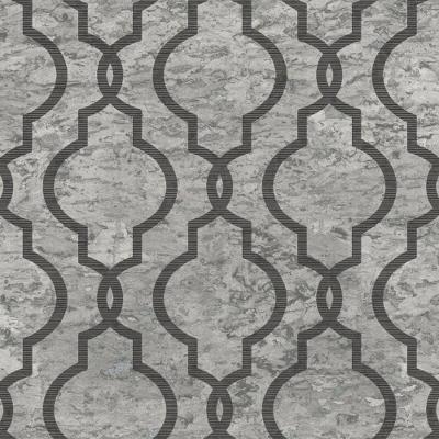 Papel De Parede Shimmer Geometria Em Mármore Uk20910 - Rolo 10m X 0,52m