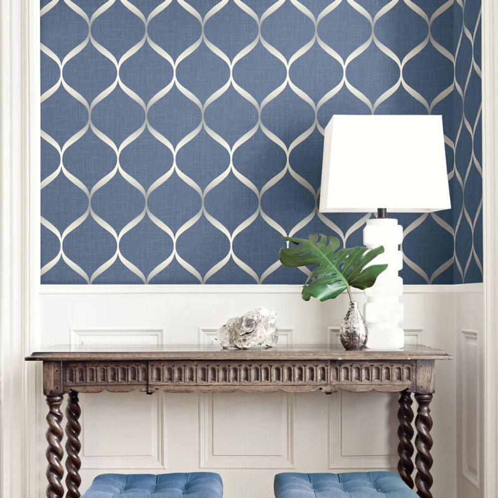 Papel De Parede Shimmer Fluidez Aspecto Têxtil Uk21202 - Rolo 10m X 0,52m - 2