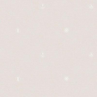 Papel De Parede Lullaby Marinheiro Bege 2263 - Rolo 10m X 0,53m