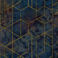 Papel De Parede Wanderlust Geométrico Azul Wl2503 - 1