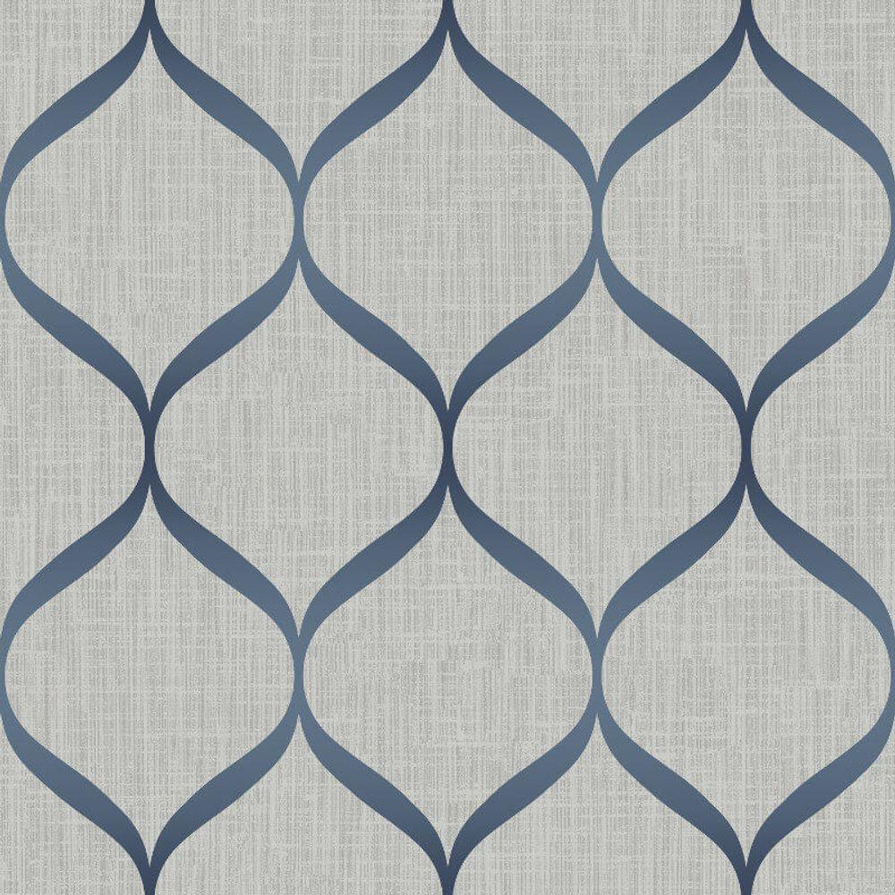 Papel De Parede Shimmer Fluidez Aspecto Têxtil Uk21212 - Rolo 10m X 0,52m - 1