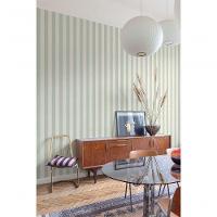 Papel De Parede Maison Listrado Verde Mn4009 - 1