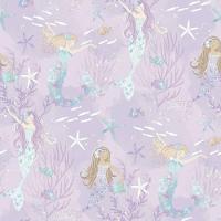 Papel De Parede Sereias - G78391 Roxo E Gliter Tiny Tots 2 - G78391 - 1