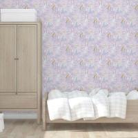 Papel De Parede Sereias - G78391 Roxo E Gliter Tiny Tots 2 - G78391 - 2