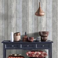 Papel De Parede Hana Madeira Cinza 2601-4 - 1