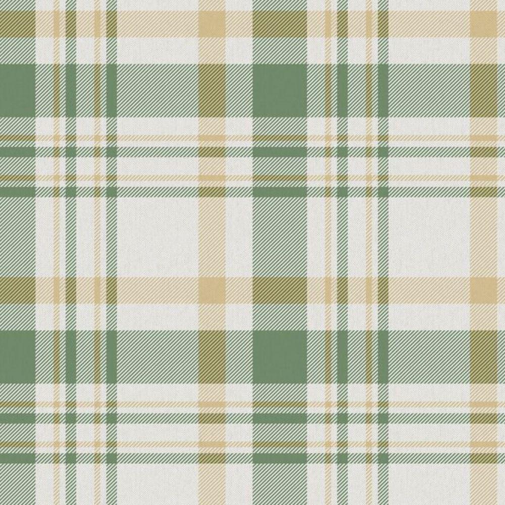 Papel De Parede Hana Xadrez Verde 1906-5 - 1