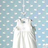 Papel De Parede Jacadi Trousseau Bleu Ciel 36171401 - Rolo 10m X 0,53m - 1