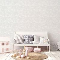 Papel De Parede Com Textura De Bebê G78352 Cinza E Gliter Tiny Tots 2 - G78352 - 2