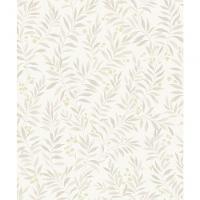 Papel De Parede Maison Folhagem Bege Mn3402 - 1