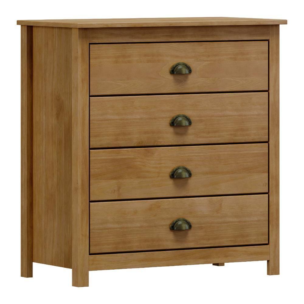 Cômoda 4 Gavetas Em Madeira Linha Topázio - Freijó - 1