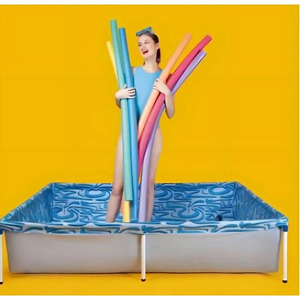 Piscina Infantil 400 Litros Quadrada Mor Azul - 3