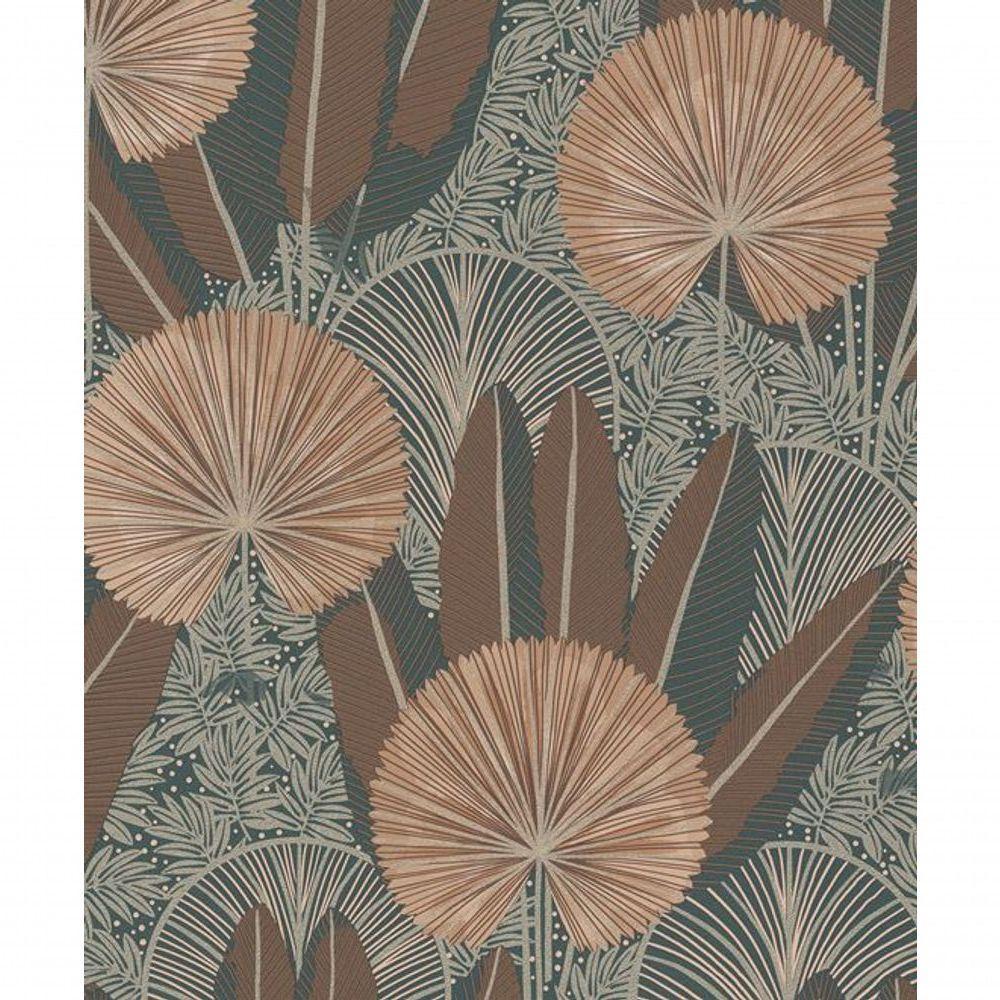 Papel De Parede Muse Folhagem Marrom A54703 - 2