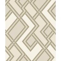 Papel De Parede Muse Geométrico Bege E Verde 177505 - 2