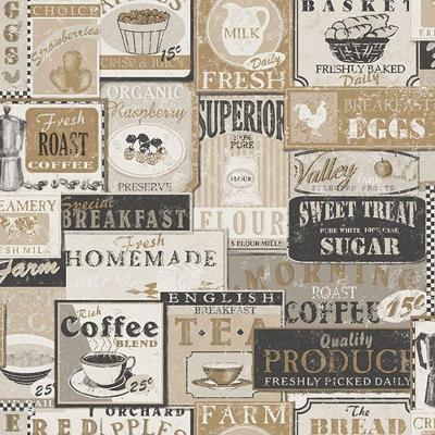 Papel De Parede Kitchen Recipes G12298 - Rolo 10m X 0,53m