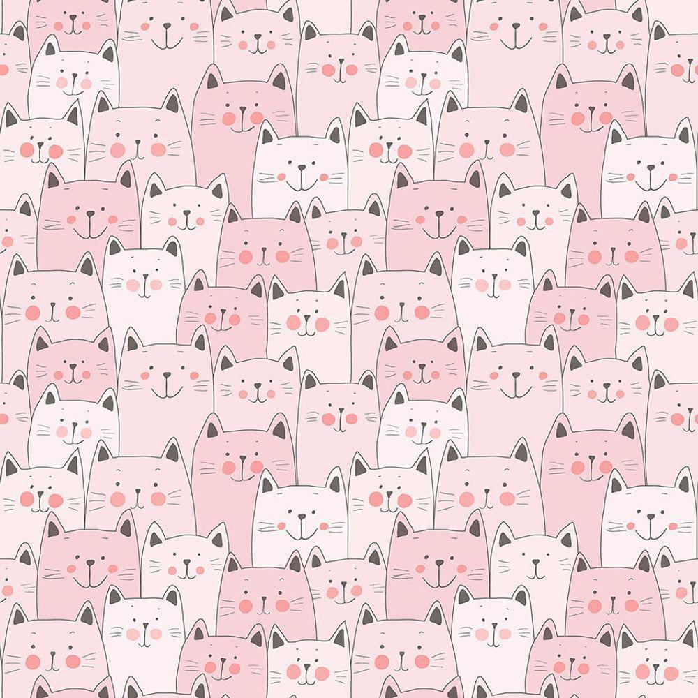 Papel De Parede Sambori Miaou 134-2 - Rolo 10m X 0,53m - 1