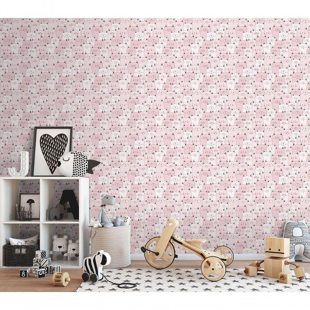 Papel De Parede Sambori Miaou 134-2 - Rolo 10m X 0,53m - 2