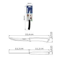 Faca Para Churrasco Tramontina Felice Lâmina Aço Inox Fio Liso Cabo Polipropileno Preto 5 Tramontina - 3