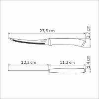 Faca Tomate Tramontina Felice Lâmina Aço Inox Cabo Polipropileno Preto 5 Tramontina - 5