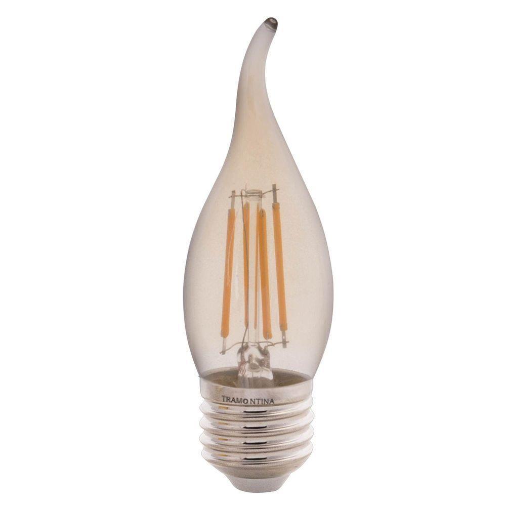 Lâmpada Led De Filamento Vela Chama Tramontina Cf35 Base E27 4 W 2200 K Luz Amarela âmbar Tramontina - 1
