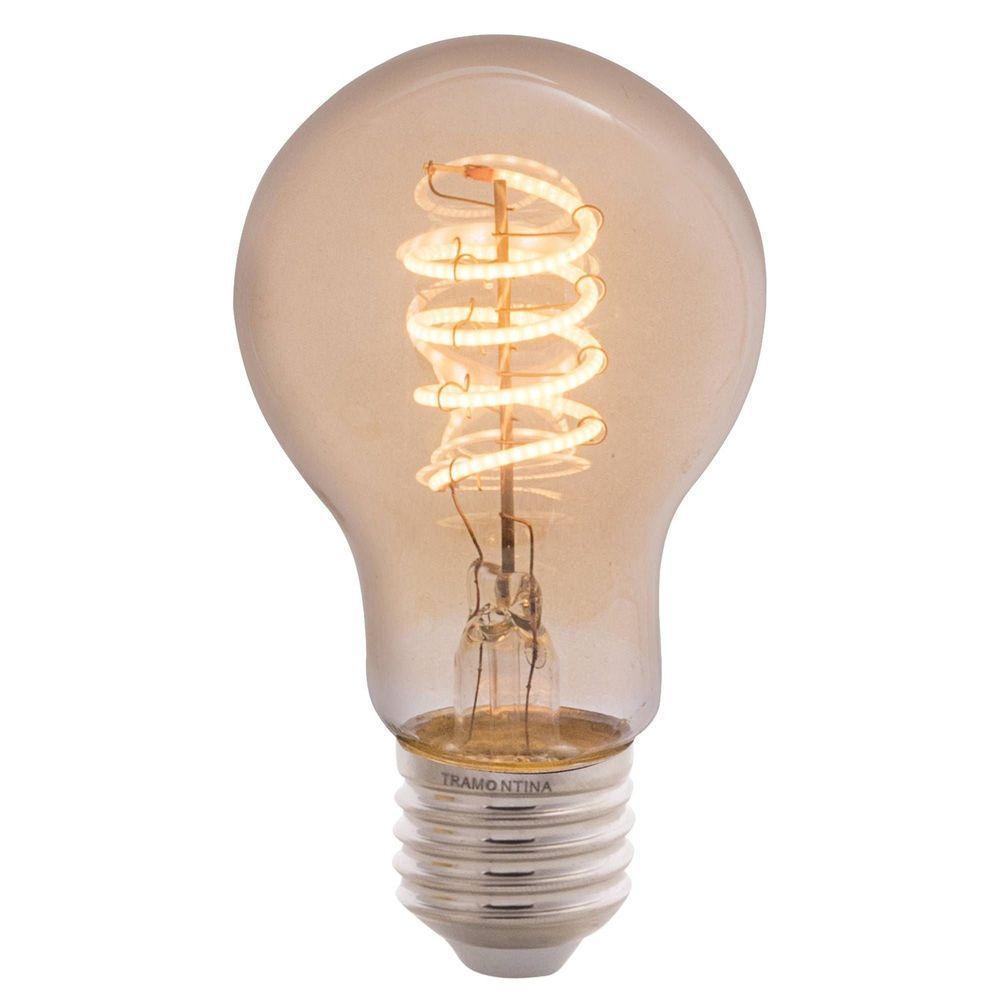 Lâmpada Led De Filamento Espiral Tramontina A60 4 W 2200 K Luz Amarela âmbar Tramontina - 2