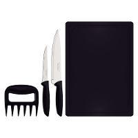 Jogo De Facas Tramontina Plenus Com Lâminas Em Aço Inox E Cabos De Polipropileno Preto 4 Peças Tramontina - 1