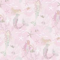 Papel De Parede Sereias - G78390 Rosa E Gliter Tiny Tots 2 - G78390 - 1