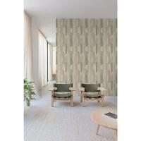 Papel De Parede Muse Geométrico Verde E Bege A57001 - 1