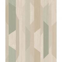 Papel De Parede Muse Geométrico Verde E Bege A57001 - 2