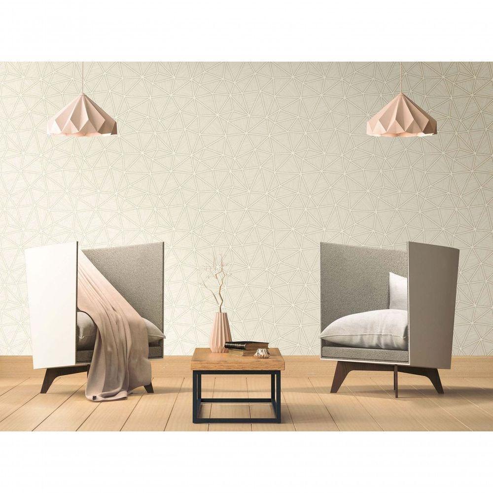 Papel De Parede Ambiance Geométrico 29106 - Rolo 10m X 0,53m - 1
