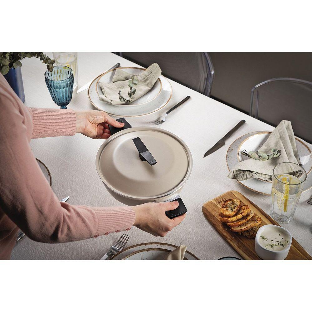 Arrozeira Tramontina Spezia Indução Alumínio Antiaderente Starflon Excellent Areia 24 Cm Tramontina - 4