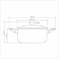 Caçarola Tramontina Milazzo Alumínio Antiaderente Starflon Max Amêndoa 24 Cm Tramontina - 9