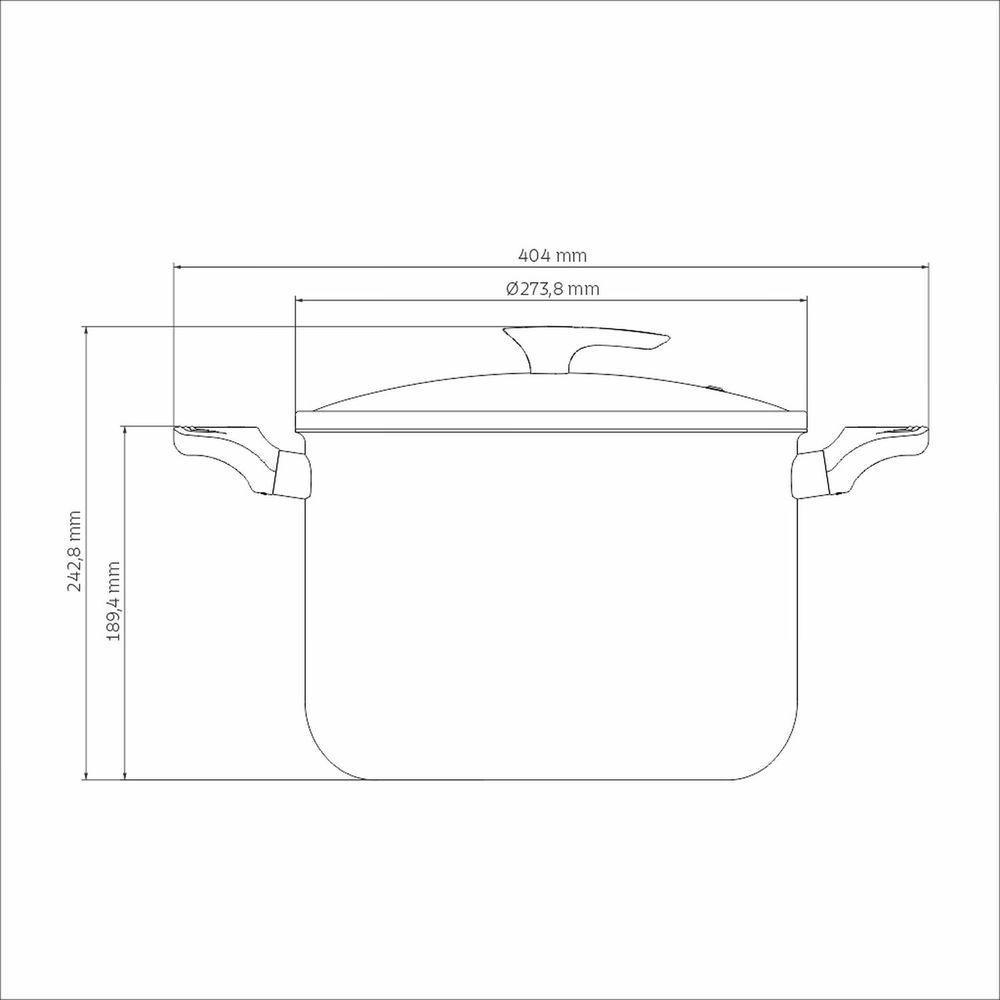 Caldeirão Tramontina Milazzo Alumínio Antiaderente Starflon Max Amêndoa 26 Cm 9,6 L Tramontina - 5