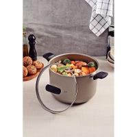 Caldeirão Tramontina Milazzo Alumínio Antiaderente Starflon Max Amêndoa 26 Cm 9,6 L Tramontina - 3