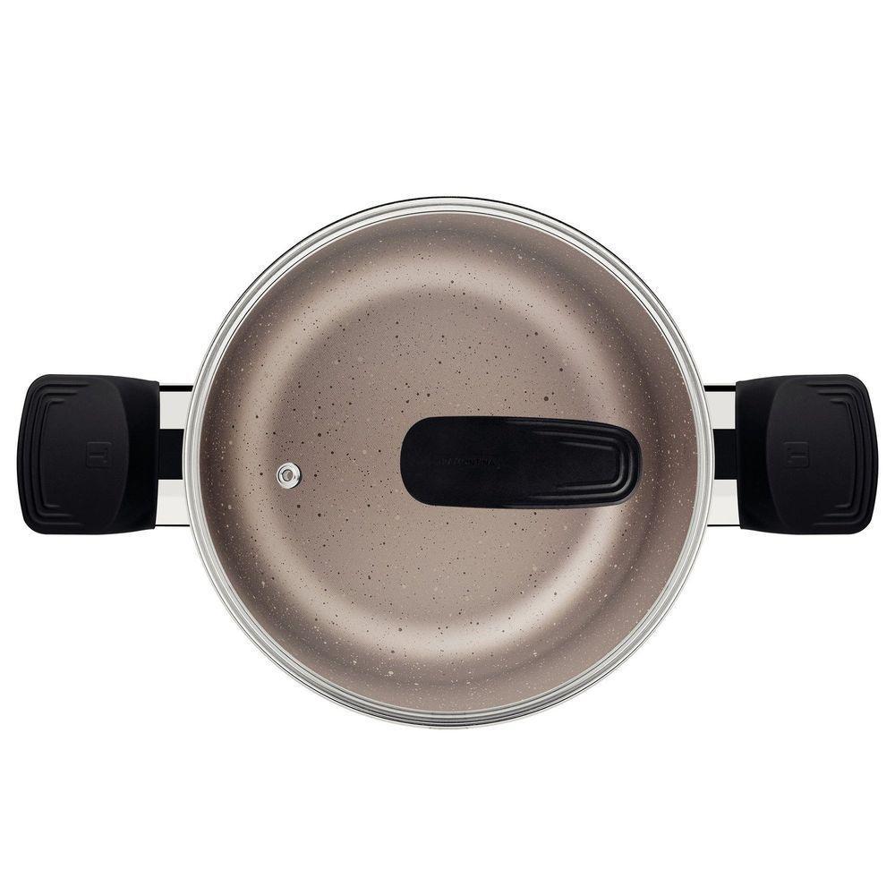 Caçarola Tramontina Milazzo Alumínio Antiaderente Starflon Max Amêndoa 28 Cm Tramontina - 5