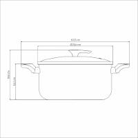 Caçarola Tramontina Milazzo Alumínio Antiaderente Starflon Max Amêndoa 28 Cm Tramontina - 9
