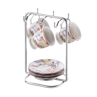 Suporte Xícaras Pires De Café Cromado Future 1124